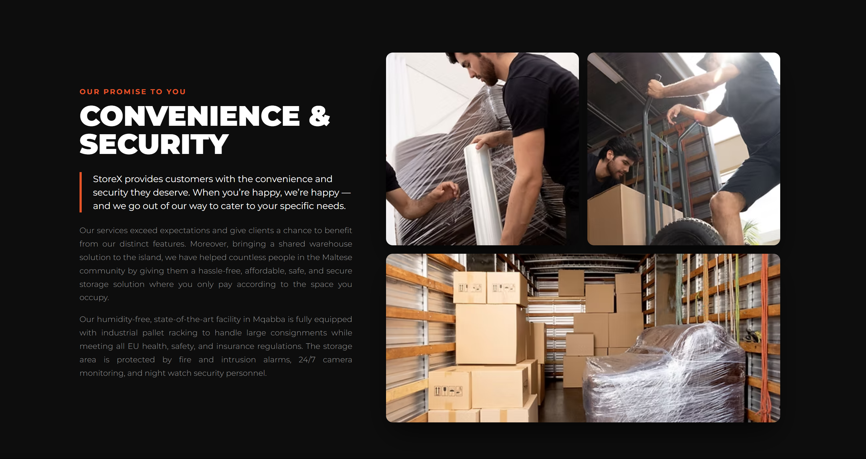 StoreX convenience and security